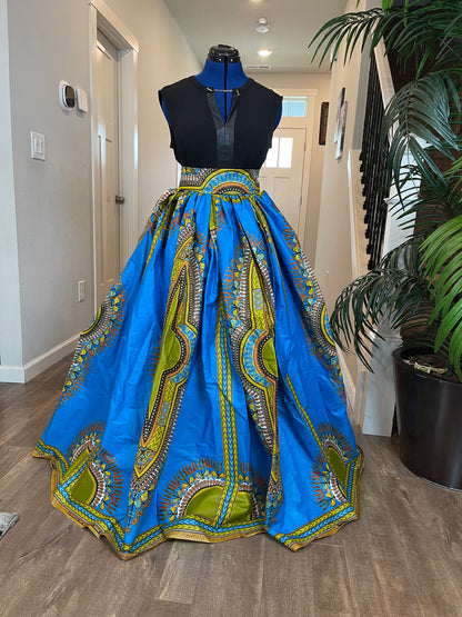 African Skirt/Ankara Skirt/Plus Size Skirt/African Print Skirt/VA9