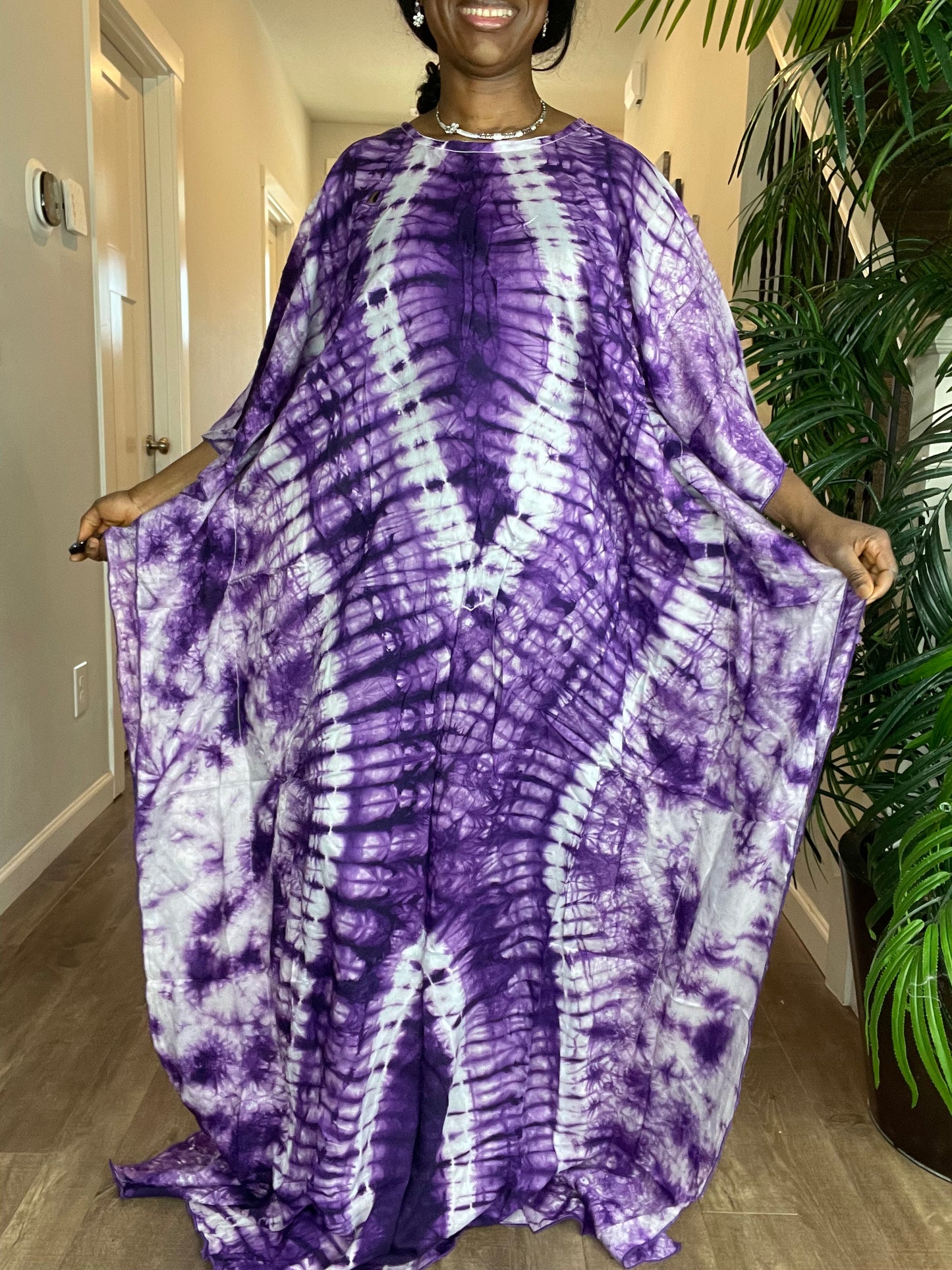 African Silk Kaftan /Plus Size Dress/Resort Dress/African Clothing/