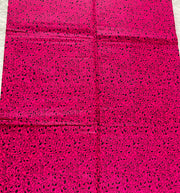 African fabric/Ankara-Pink Black Color/By The Yard/KM104V/Cotton Fabric