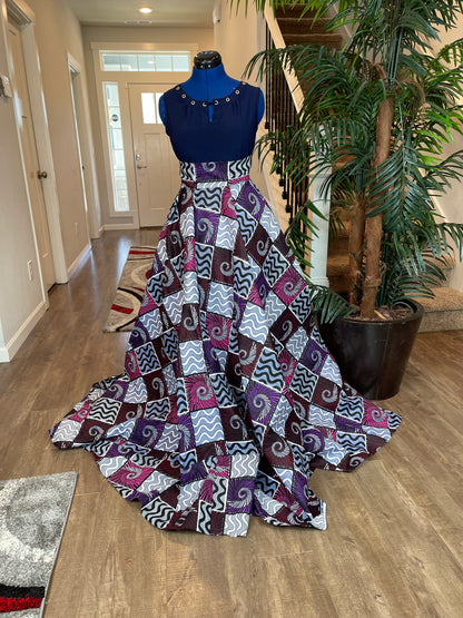 African Skirt/Ankara Skirt/Boho Skirt/VA19