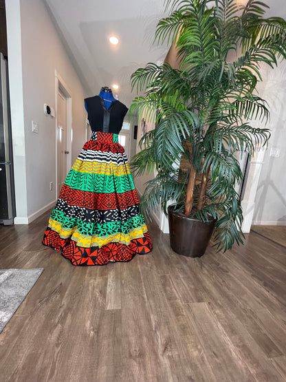 African Skirt/Ankara Skirt/African Clothing For Women/Plus Size Skirt