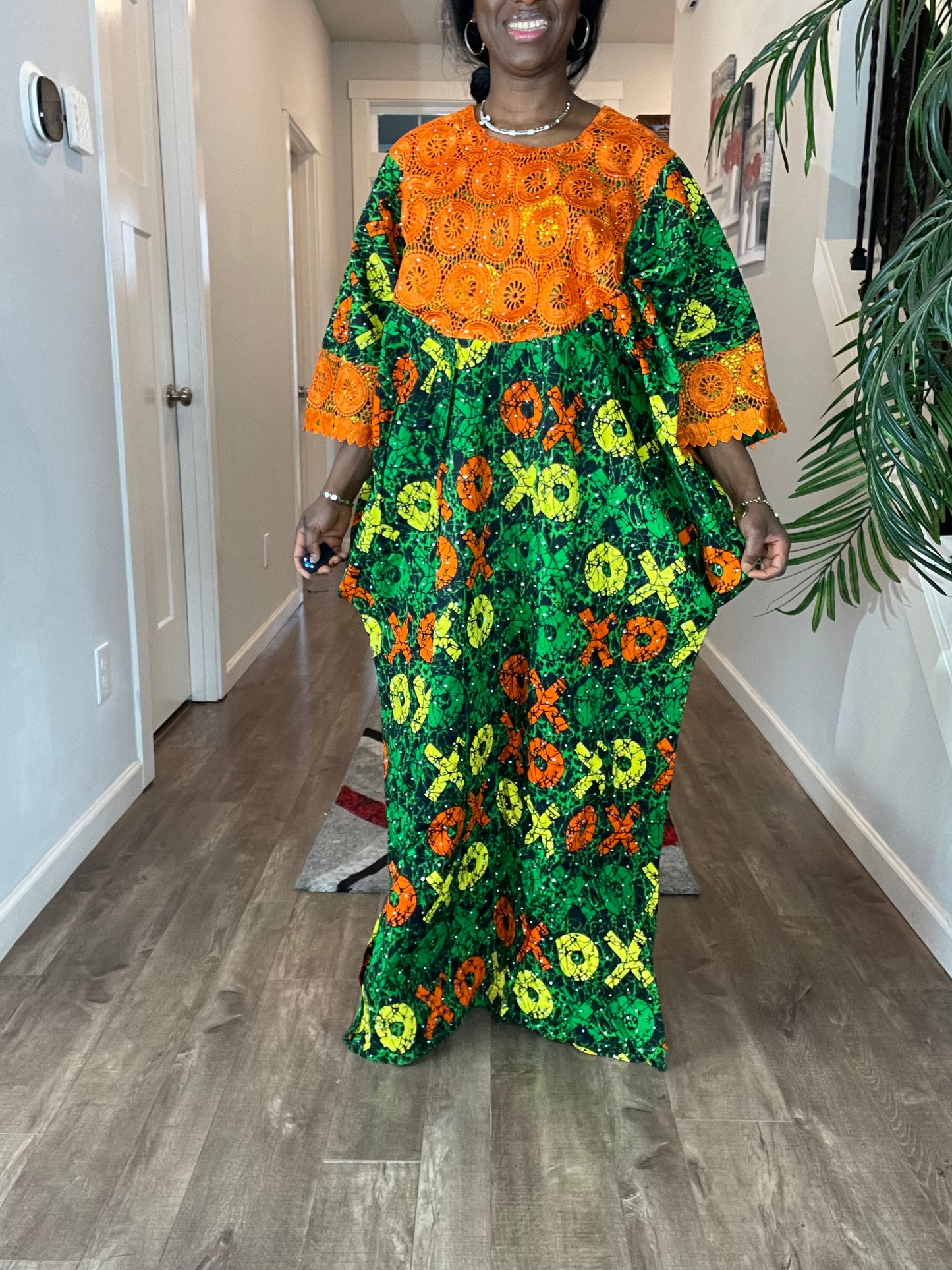 African Dress/Plus Size Dress/African Clothing/Boubou/Ankara Dress/Kaftan