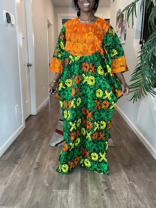 African Dress/Plus Size Dress/African Clothing/Boubou/Ankara Dress/Kaftan