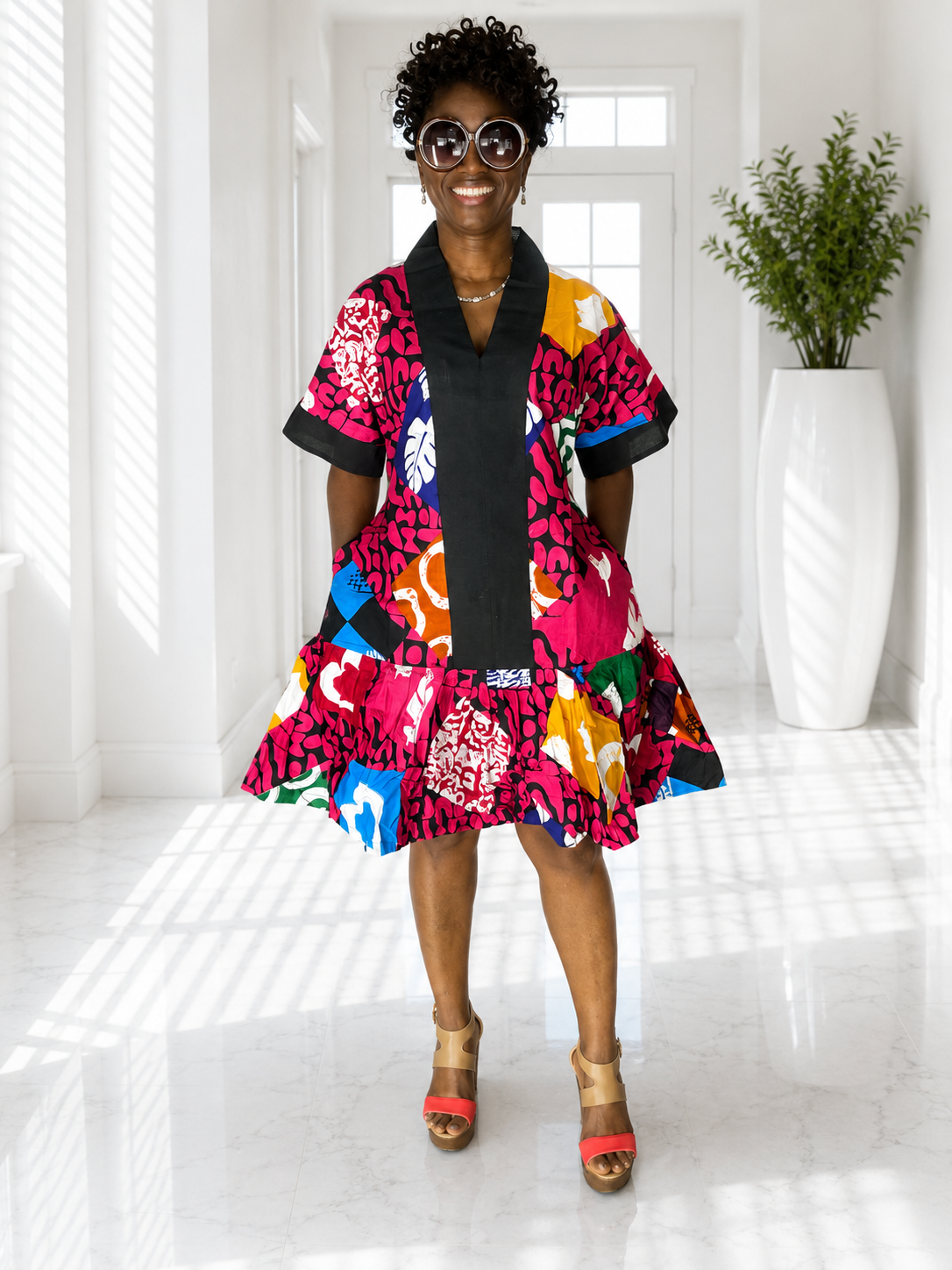 African Dress/Plus Size Dress/African Clothing/Boubou/Ankara Dress/Kaftan