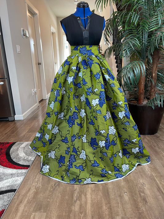 African Clothing /Danshiki Skirt/African Print Skirt/VA26