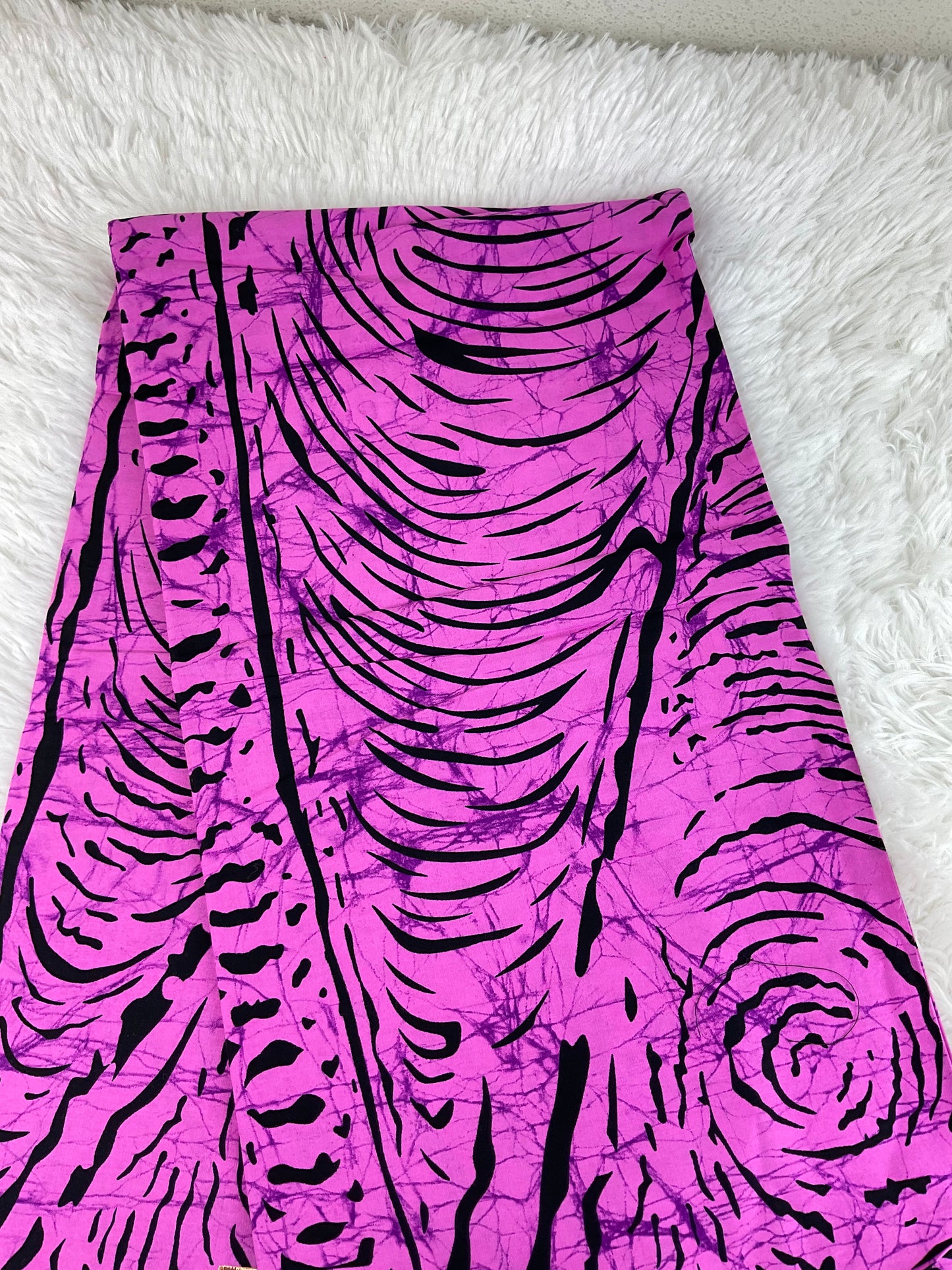 African fabric/Ankara fabric/Ankara fabric/KM109/African Print/African Wax/Pink and Black Ankara