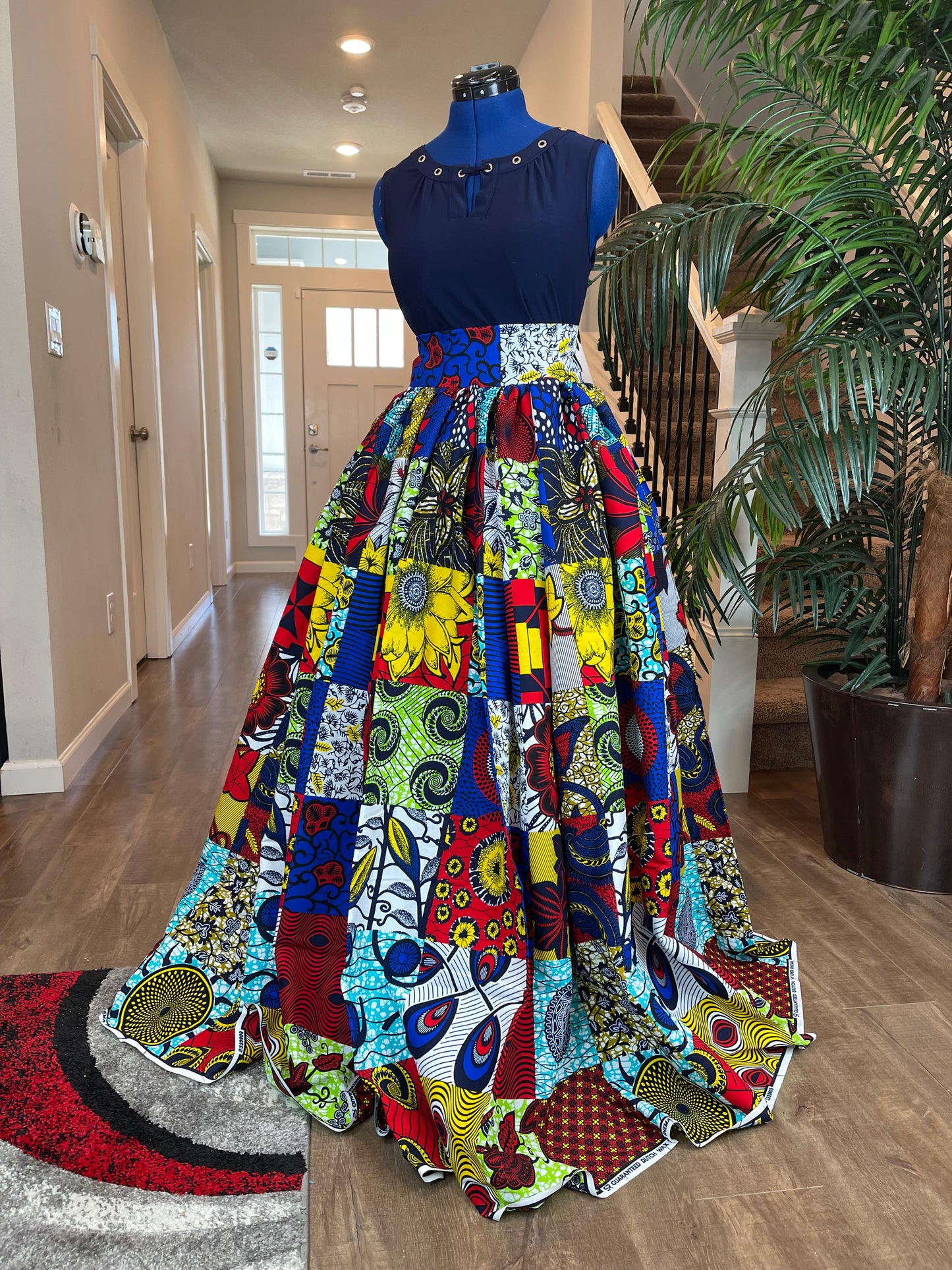 African Skirt/African Print Skirt/Ankara Skirt/VA24