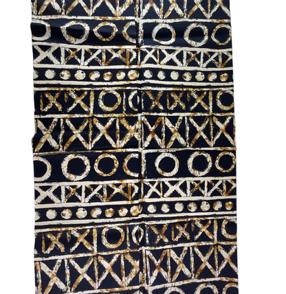 Black and Gold African fabric/Ankara fabric/African Wax Print/KM10k