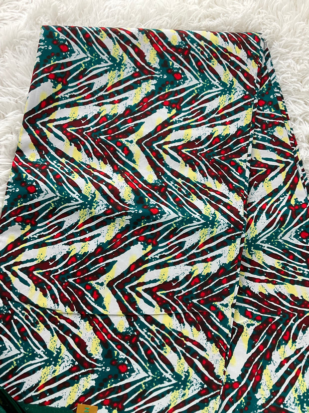 Multicolor African Fabric/African prints/ Ankara fabric/ African fabric by the yard/ Wax prints/ African fabric for apparels/ African
