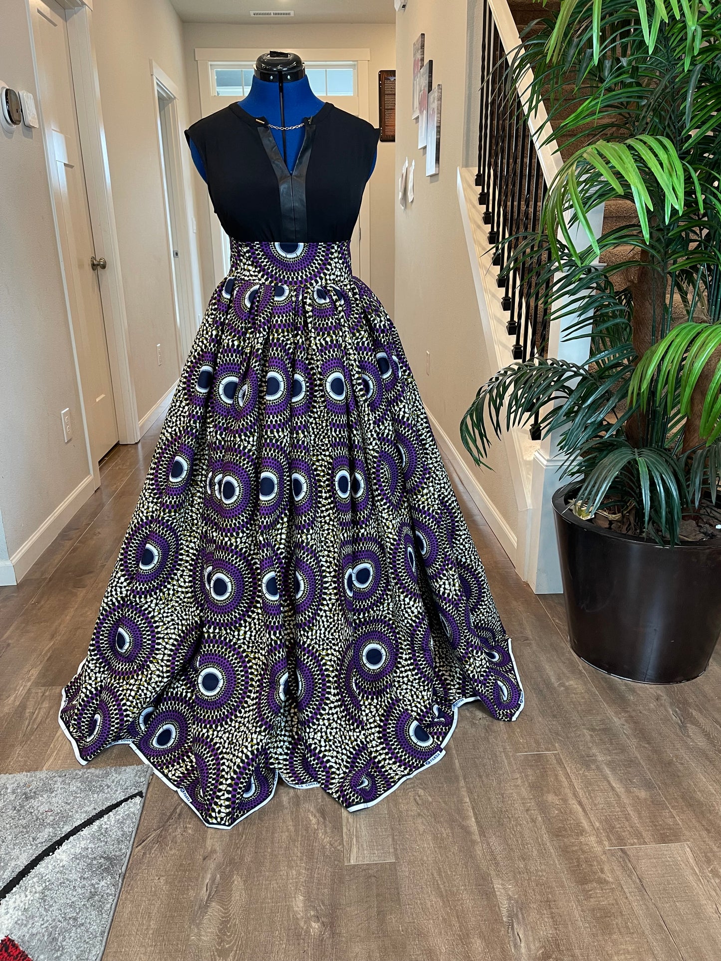 African Skirt/Ankara Skirt/Boho Skirt/VA14/African Clothing