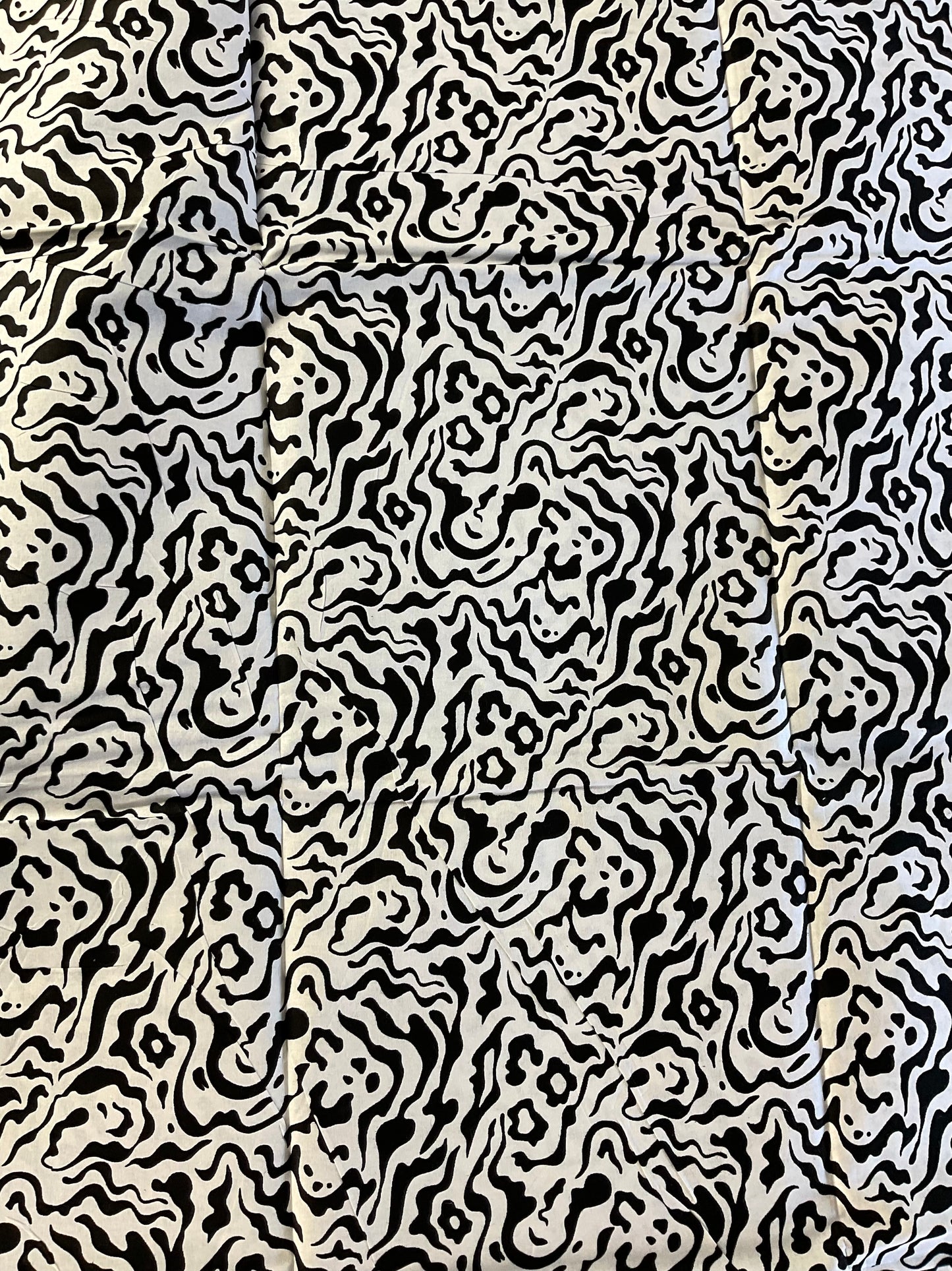 African fabric/Ankara fabric/ Danshiki/Danshiki fabric/African print/Ankara fabric for dress/ African textile for crafts/African Print/KM57/White and Black African Fabrics