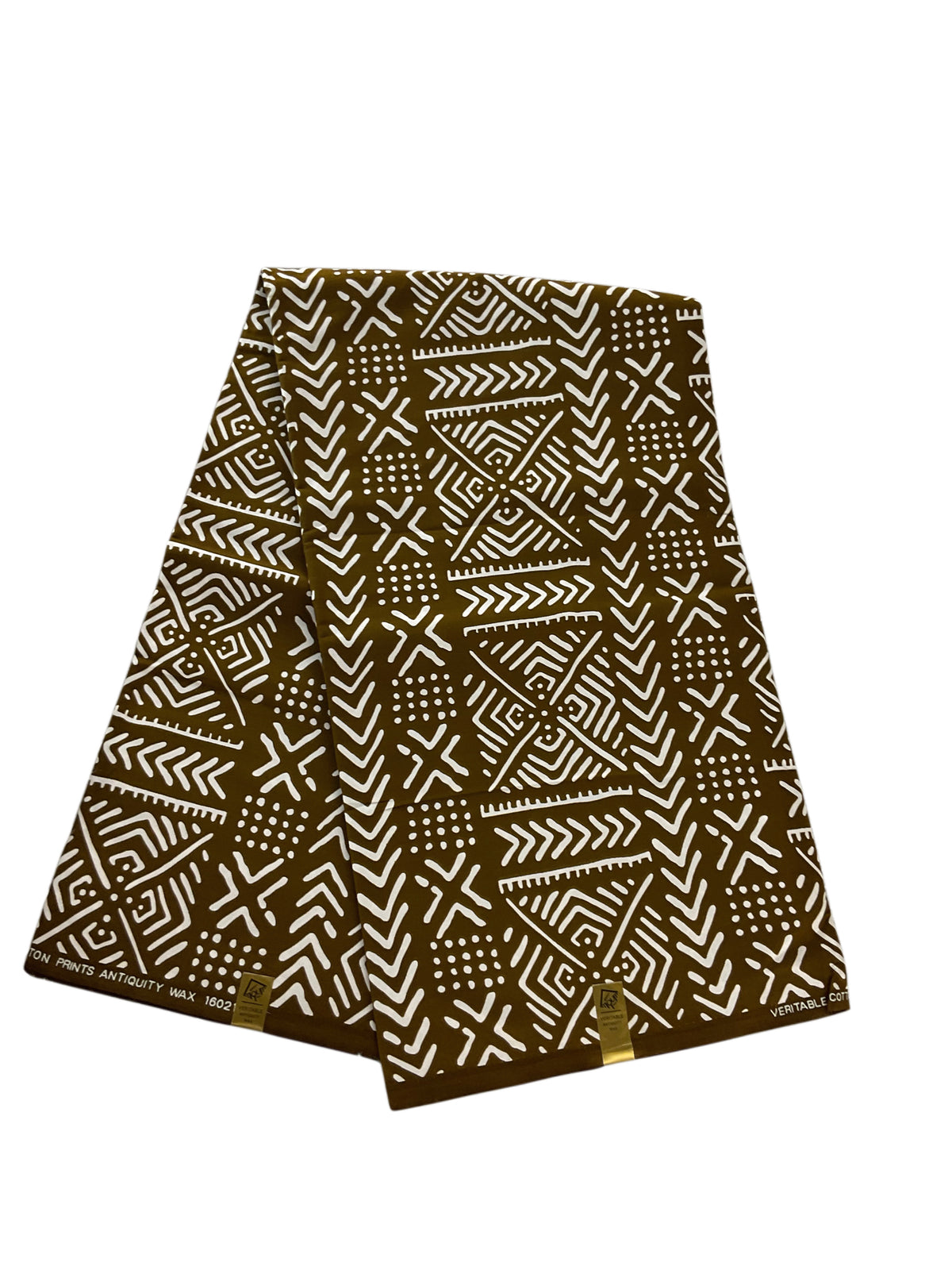 African Print Fabric/Ankara Print 6 Yards/By The Yard/Khaki Color Fabric/KM10k