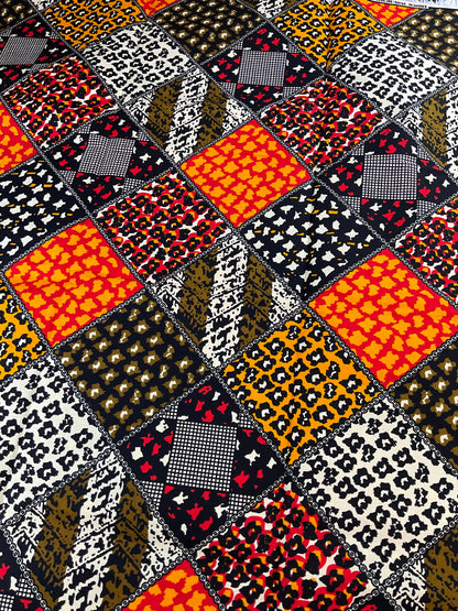 African Print Fabric/Patched Work Fabric/Ankara 6 Yards/100% Cotton Fabric/KM72