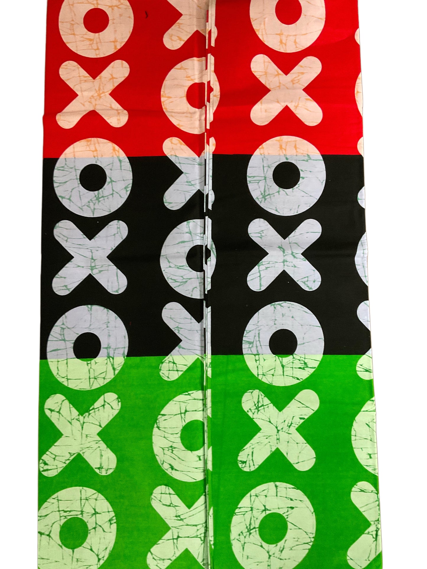 African Fabric/Ankara-Red Green Black Color/100% Cotton Fabric/KM96