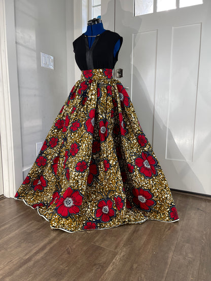 African Skirt/Ankara Skirt/Plus Size Skirt/African Print/JT2/