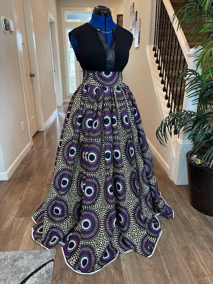 African Skirt/Ankara Skirt/Boho Skirt/VA14/African Clothing