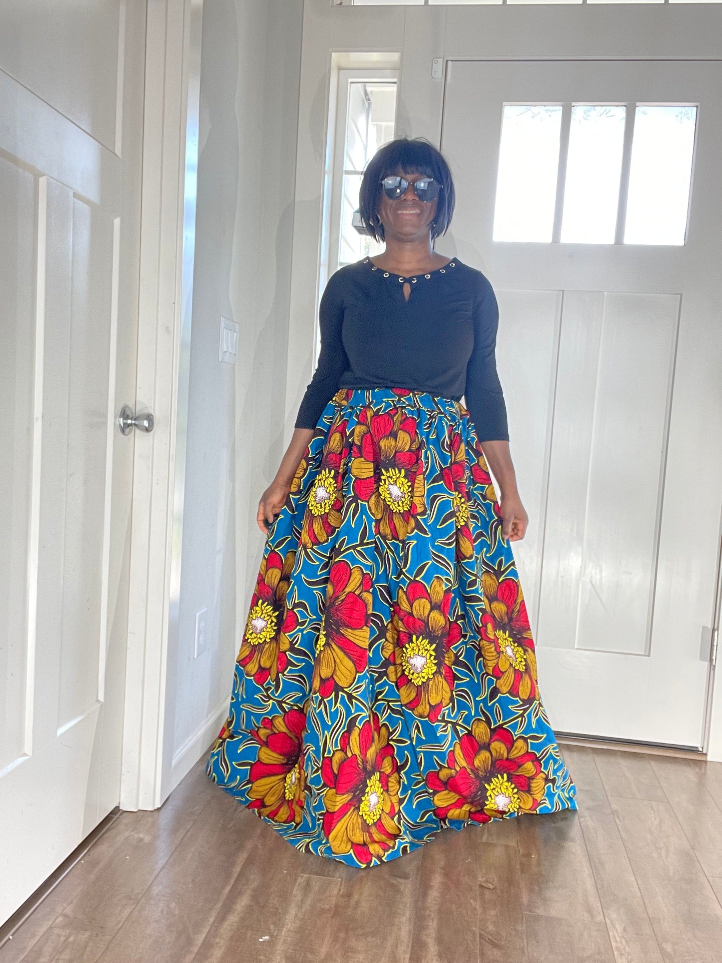 African Women Skirt/Ankara Skirt/African Print Skirt/VA7