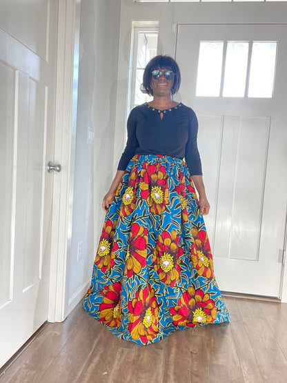 African Women Skirt/Ankara Skirt/African Print Skirt/VA7