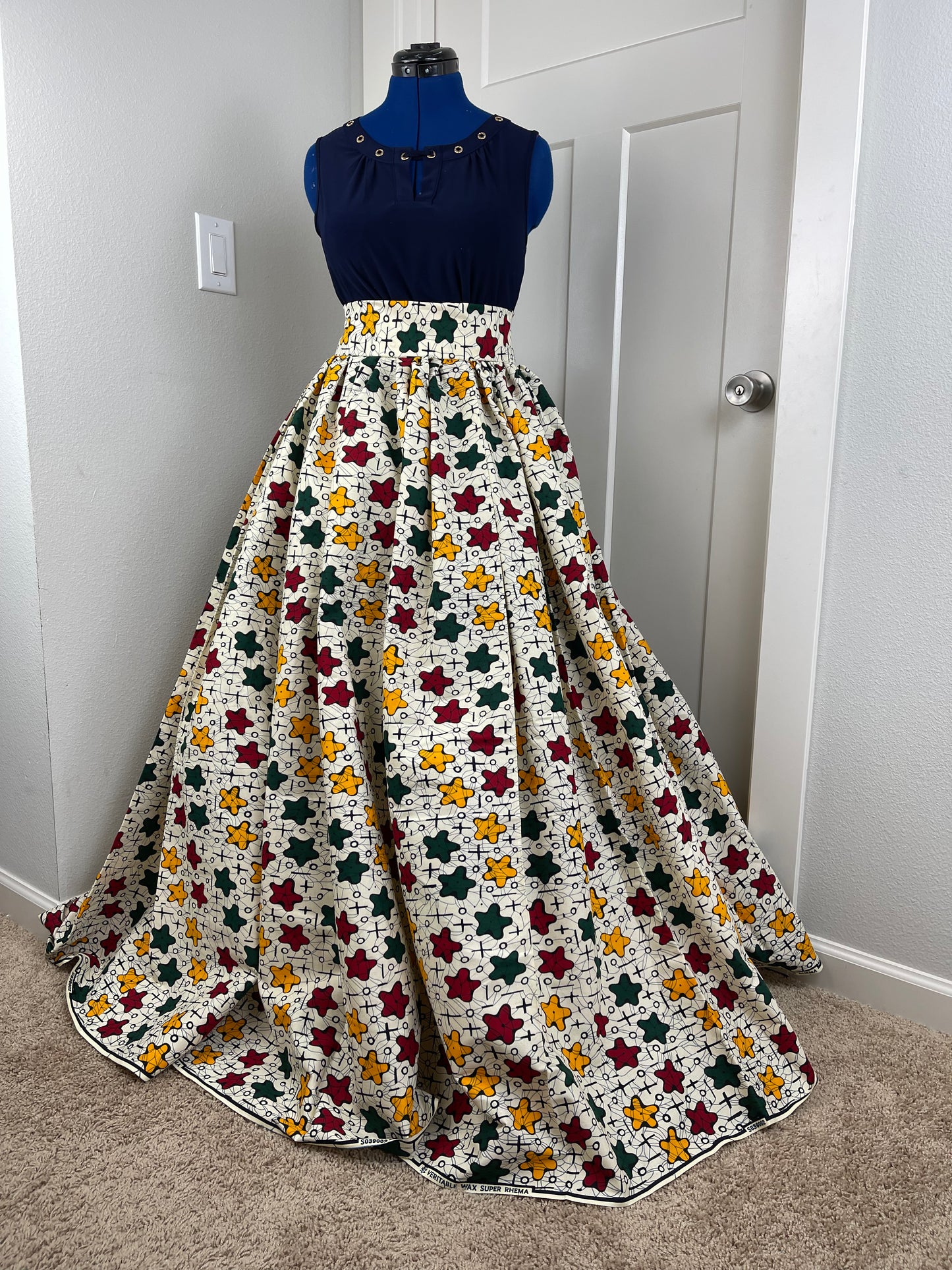 African Skirt/Ankara Skirt/Plus Size Skirt/VA29