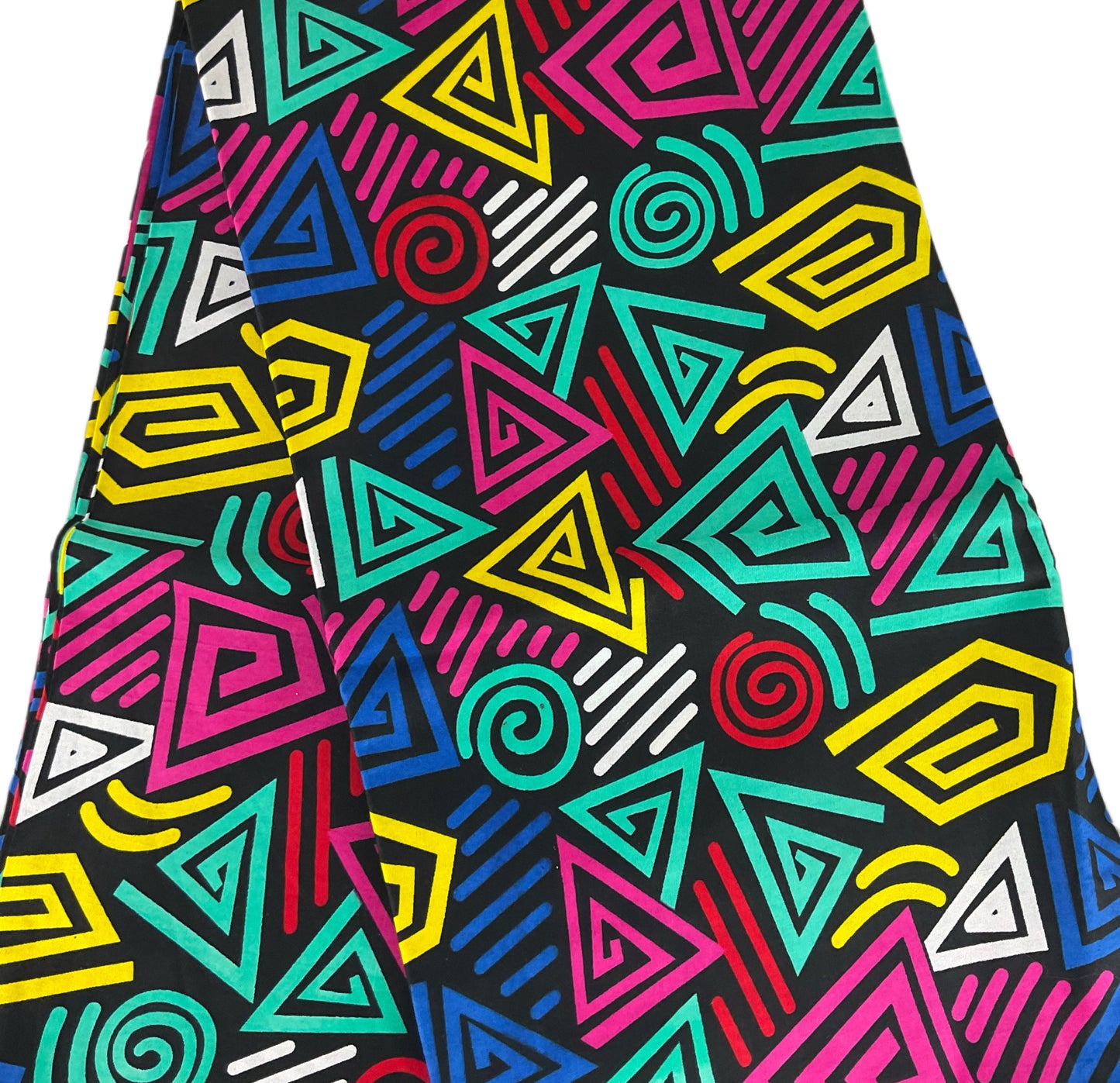 African Print Fabric/Ankara 6 Yards/Cotton Print Per Yard/Teal Pink Blue/KQ59