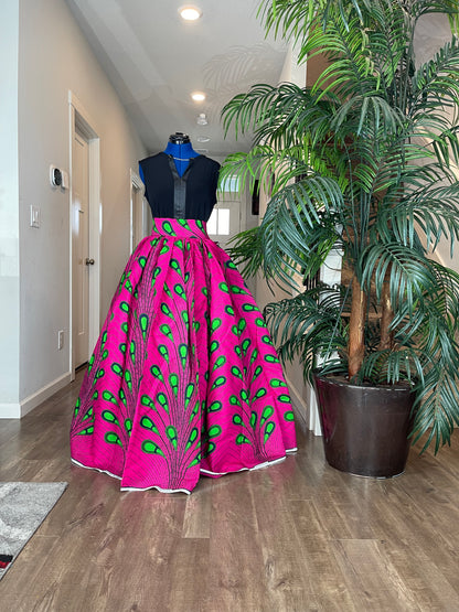 African Skirt/Ankara Skirt/African Clothing For Women/Plus Size Skirt