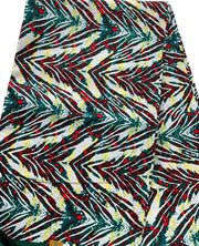 African Fabric Red Green White /Ankara/African Wax Print/KM55