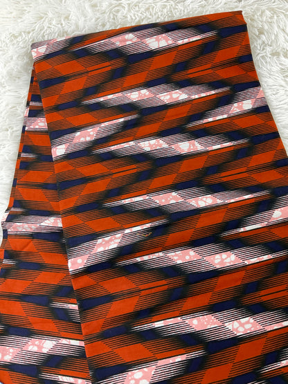 African fabric/Ankara fabric/ Danshiki/Danshiki fabric/African print/Ankara fabric for dress/ African textile/Kente/Brown African Fabric/KQ01