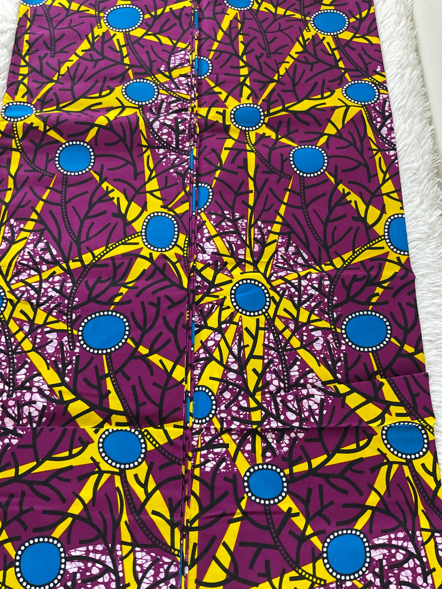 African fabric/Ankara fabric/ Danshiki/Danshiki fabric/African print/Ankara fabric for dress/ Burgundy,Blue and Yellow African Fabric.