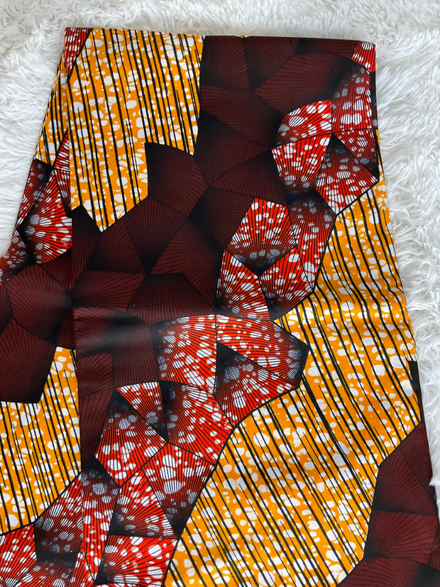 African wax/Ankara fabric/African fabric/ Danshiki/Danshiki fabric/African print/Ankara fabric for dress/ African textile for crafts/African print for sewing/KM64