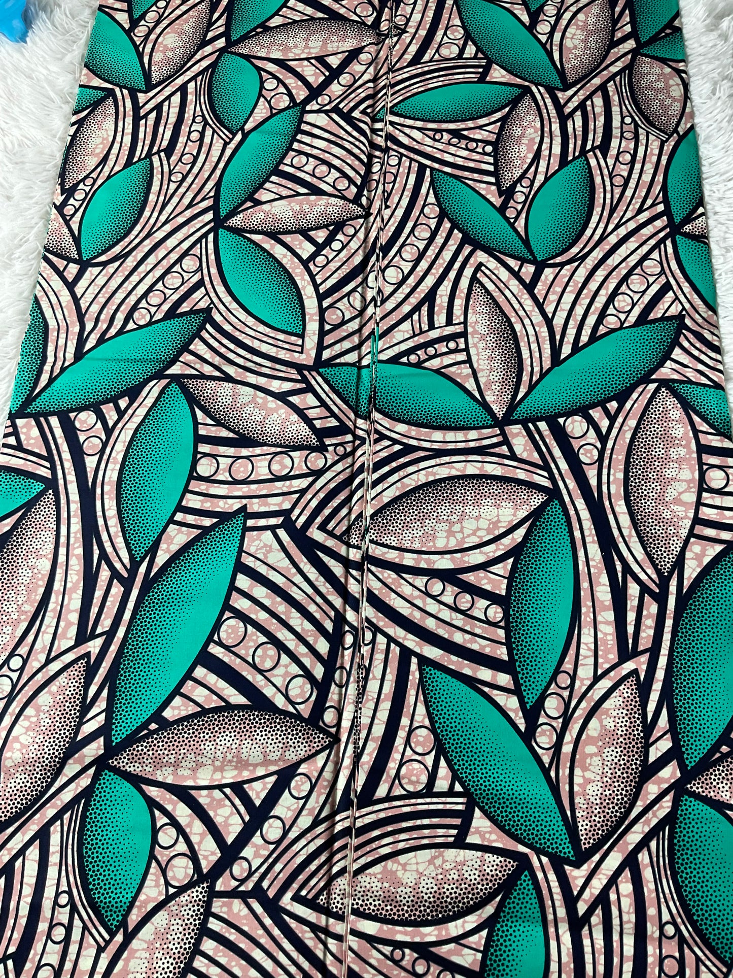 African fabric/Ankara-Green and clear color/Danshiki/Danshiki fabric/African print/Ankara fabric for dress/ African textile for crafts/African print for sewing/KM10