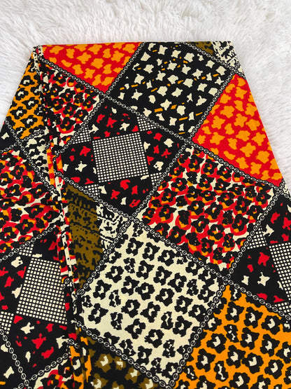 African Print Fabric/Patched Work Fabric/Ankara 6 Yards/100% Cotton Fabric/KM72