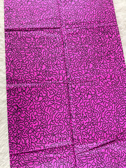 Pink and Black African Fabric/African prints/ Ankara fabric/ African fabric per yard/ African fabric for crafts/ African fabri/FG47/ Maxi skirt