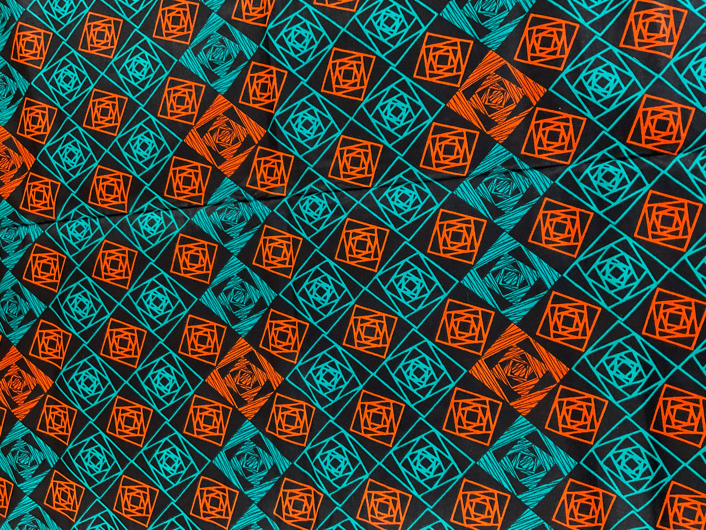 African fabric fabric/ Danshiki/Danshiki fabric/African print/African wax/Green African fabric/KM38A