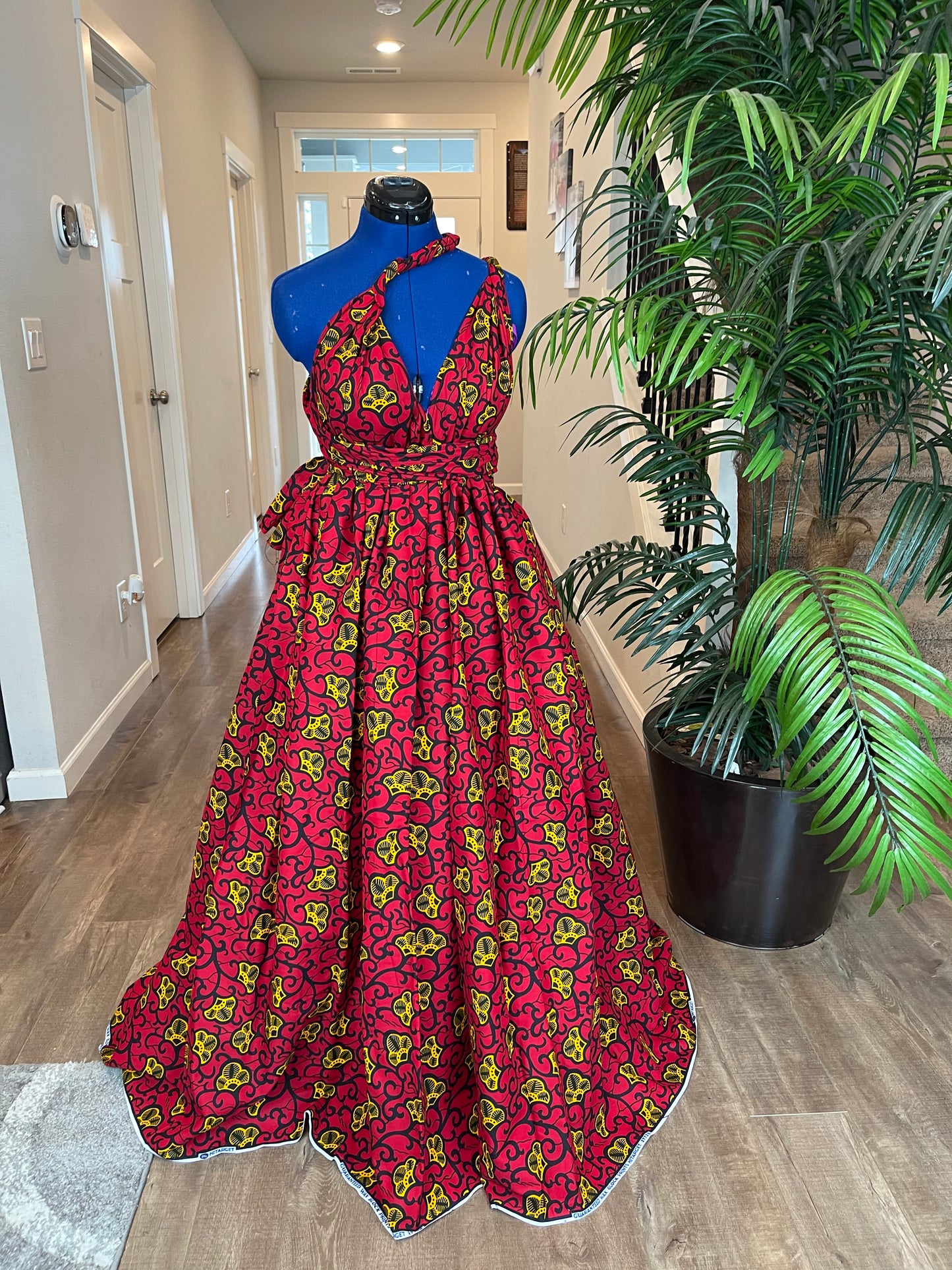 African Dress/Ankara Infinity Maxi Dress/African Clothing