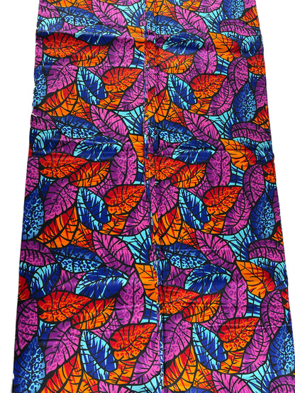 Pink and Blue African Fabric/Ankara Fabric/African Wax Print/KM57