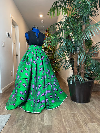 African Skirt/Ankara Skirt/African Clothing/VA2