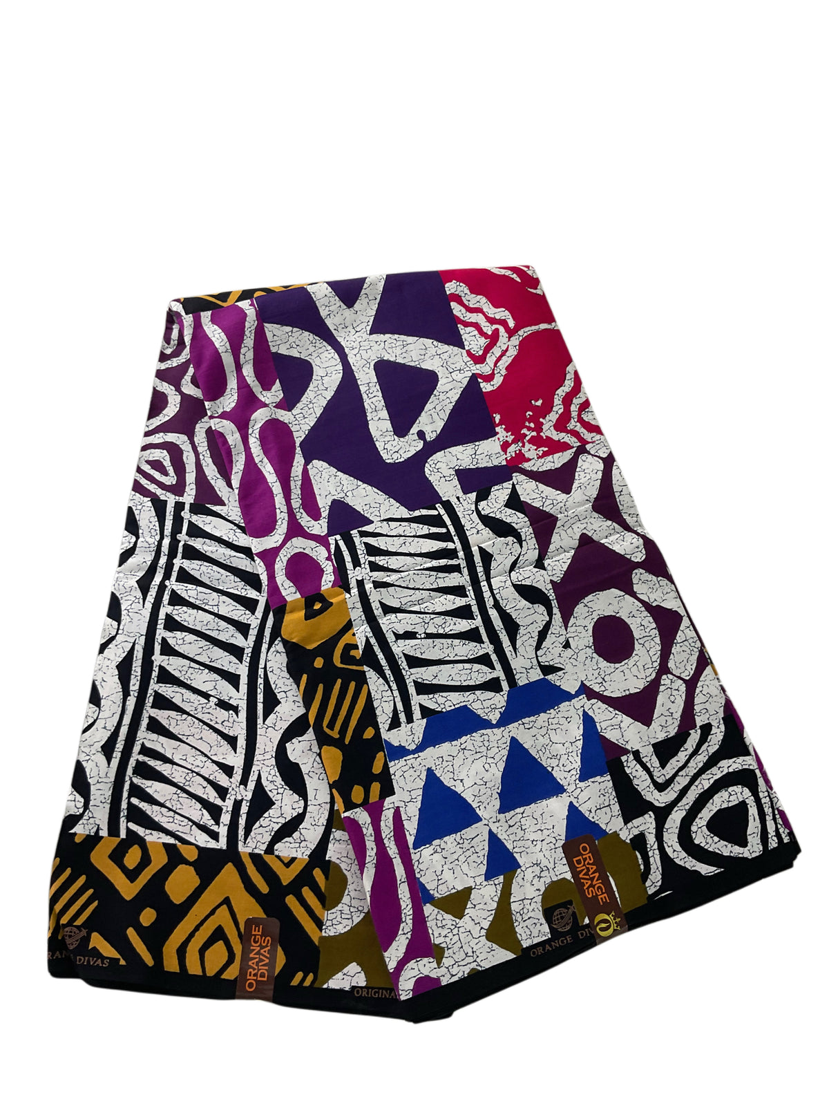African Print Fabric/Ankara By The Yard/White Pink blue Color Fabric/100% COtton/KM10