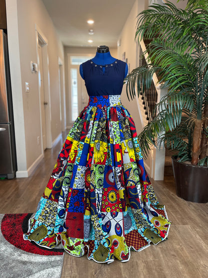 African Skirt/African Print Skirt/Ankara Skirt/VA24