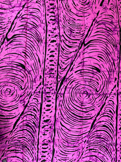 African fabric/Ankara fabric/Ankara fabric/KM109/African Print/African Wax/Pink and Black Ankara