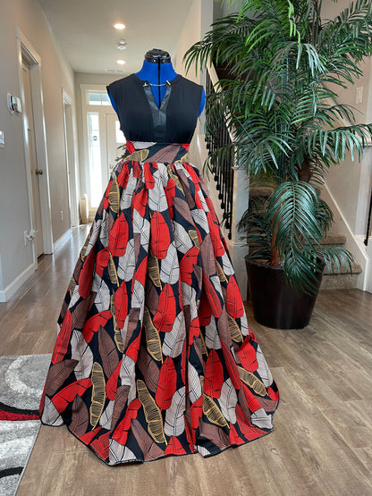African Clothing/African Skirt/Ankara Skirt/VA28