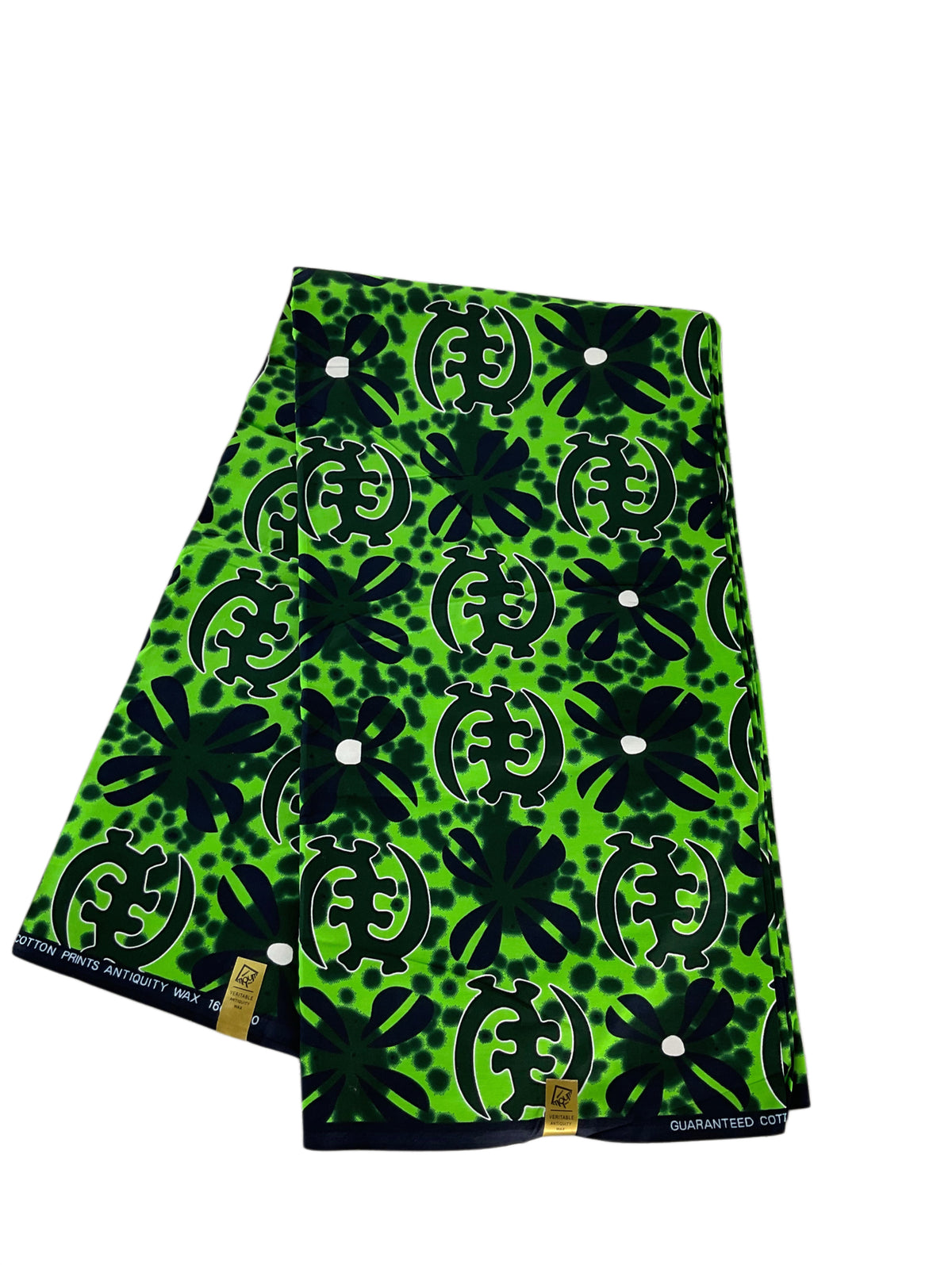 Green Black African fabric/Ankara fabric/African Wax Print/KM10