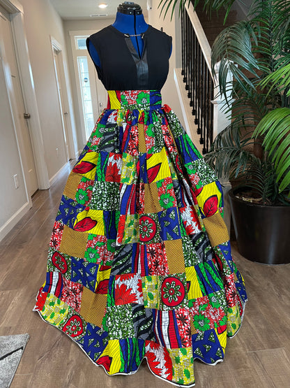 African Women Skirt/Ankara Skirt/Plus Size Skirt/VA11