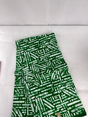 African fabric fabric/ Danshiki/Danshiki fabric/African print/African wax/Green African fabric/KM94/African fabric by the yard/African fabric store/African fabric store near me/African fabric dresses