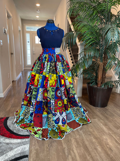 African Skirt/African Print Skirt/Ankara Skirt/VA24