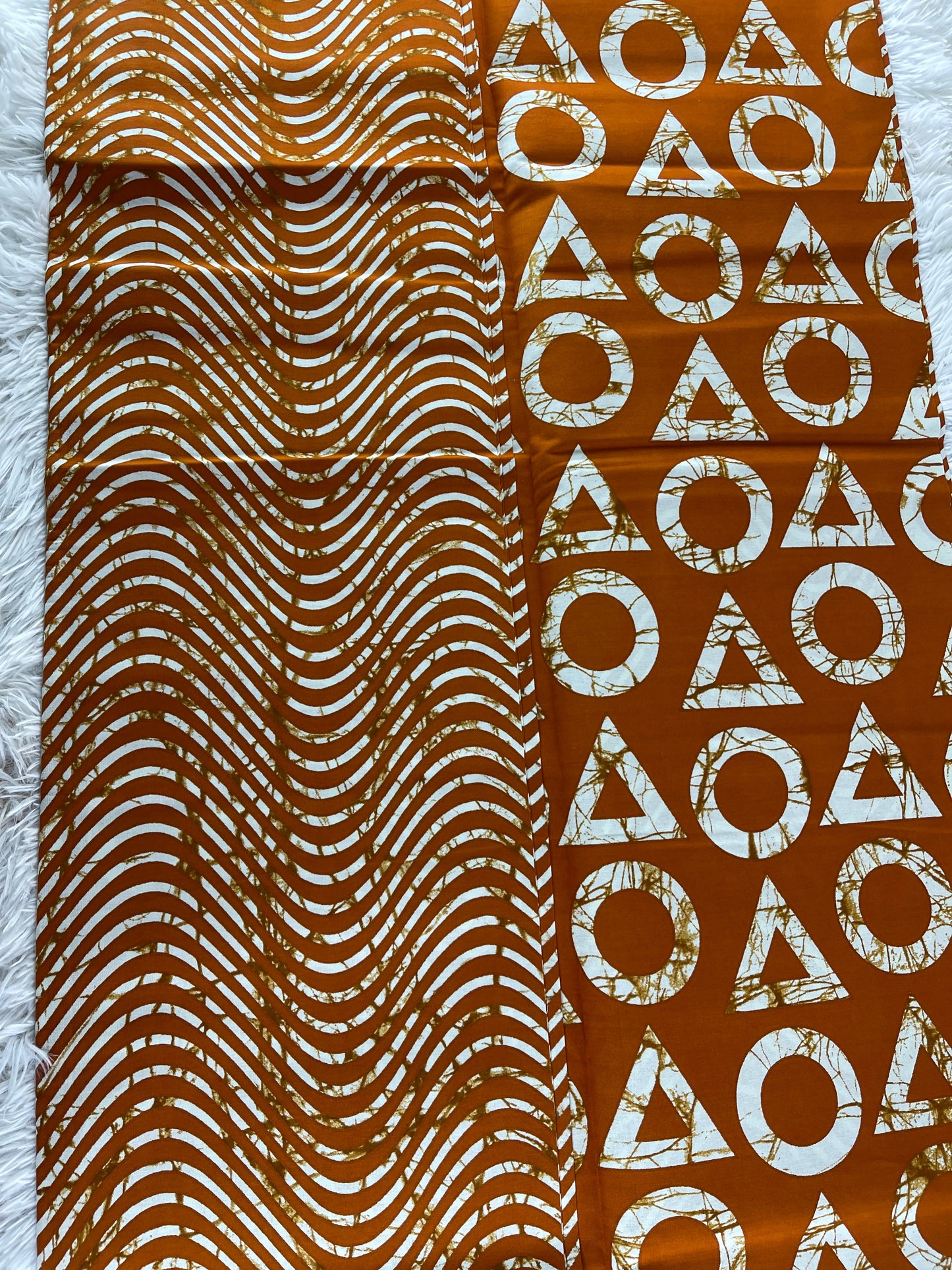African fabric/Ankara-Mustard and Cream Color/Danshiki/African print/African Print/KM57/