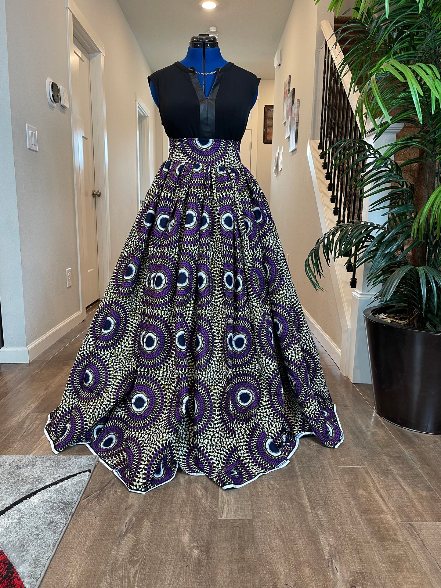 African Skirt/Ankara Skirt/Boho Skirt/VA14/African Clothing
