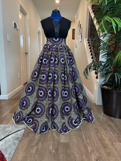 African Skirt/Ankara Skirt/Boho Skirt/VA14/African Clothing