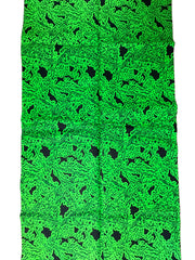 Green and Black African Fabric/Ankara fabric/African print/African Clothing/KM8A