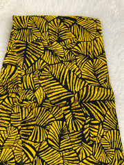 African fabric/Ankara fabric/ Danshiki/Danshiki fabric/African print/Yellow and Black Fabric