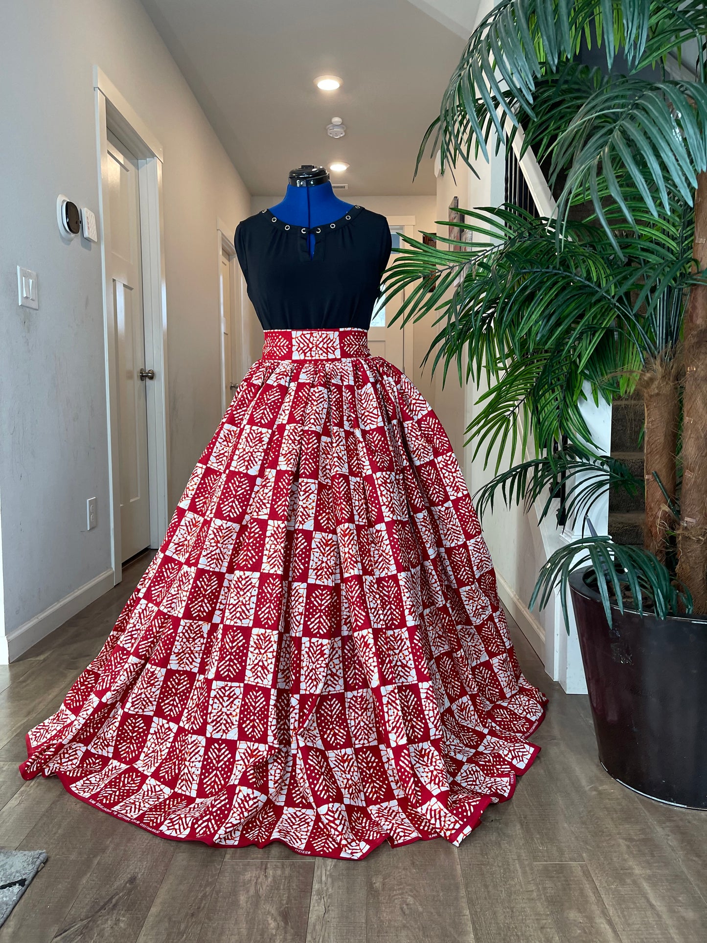 Bold Ankara High-Waist African Print Skirt – Handmade with Vibrant Wax Fabric/Ankara Skirt/African Skirt